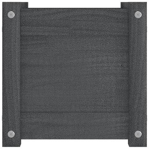 Fioriere Da Giardino 2 Pz Grigie 31x31x31 Cm In Legno Di Pino - Foto 9