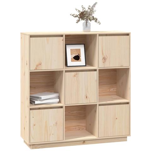 Credenza 110,5x35x117 Cm In Legno Massello Di Pino - Foto 2