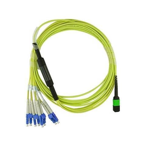 Cbl-mpo12-4lc-smf-1m Cavo A Fibre Ottiche Mpo /upc 4x Lc G. 657.a1 Giallo - Foto 1