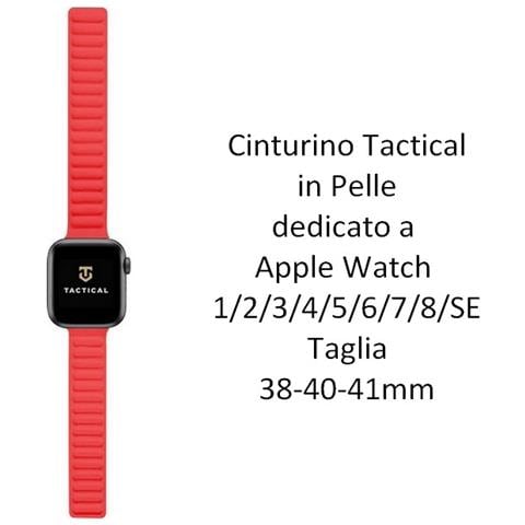 Cinturino 729 Originale Loop Leather Per Apple Watch 1-2-3-4-5-6-7-se 38 40 41mm Red - Foto 2