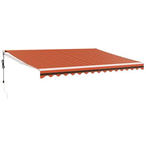 Tenda Sole Automatica Retrattile Arancione e Marrone 4x3 m - Foto 1