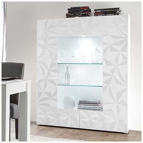 Lion - Vetrina Moderna Con 2 Ante - Foto 1