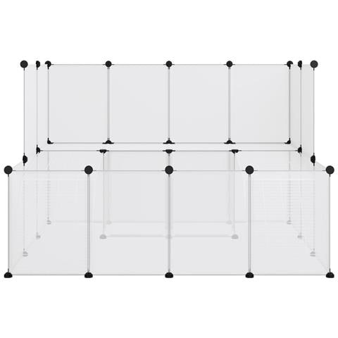 Gabbia Per Piccoli Animali Trasparente 143x107x93 Cm Pp Acciaio - Foto 2