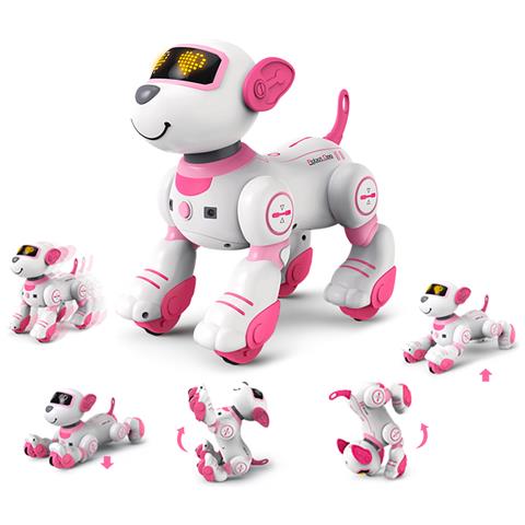 Cane Telecomandato Animato Con Effetti Sonori E Luminosi Modello Roxy, Bianco - Foto 3