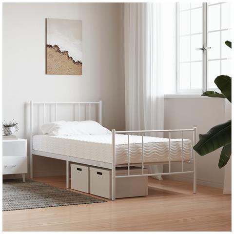 Materasso In Schiuma Bianco 80x220 Cm Durezza H2 H3 - Foto 2