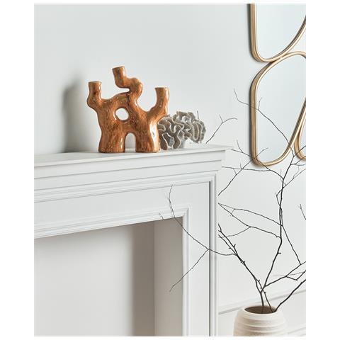 Vaso Da Fiori Barbus Ceramica Marrone - Foto 1