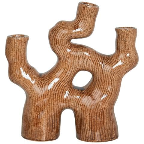 Vaso Da Fiori Barbus Ceramica Marrone - Foto 2