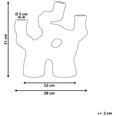 Vaso Da Fiori Barbus Ceramica Marrone - Foto 7