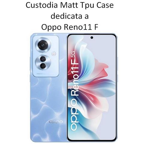 Custodia Tpu Silicone Cover Case Per Oppo Reno11 F 5g Black - Foto 2