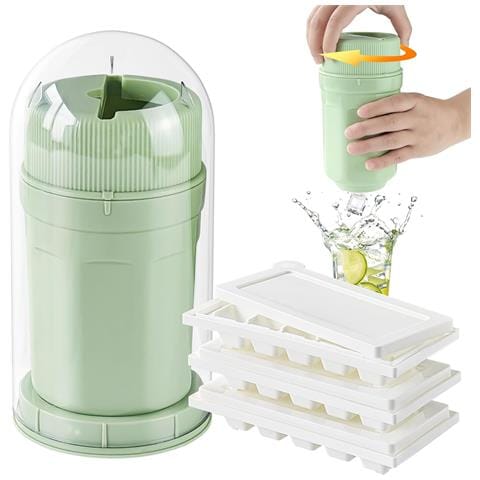 Stampi Per Ghiaccio Pratica Tazza Verde Per Creare Cubetti Di Ghiaccio - Foto 1