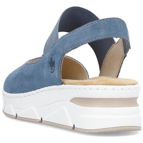 Blue Casual Open Sandals Sandali Sintetico E Tessile Scarpe Donna Blu Eu 39, V2010-14 - Foto 3