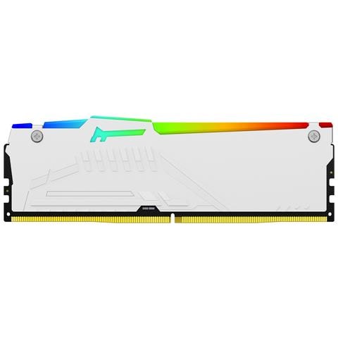 FURY Beast 128 GB 5600 MT /s DDR5 CL40 DIMM (Kit da 4 moduli) White RGB XMP - Foto 2