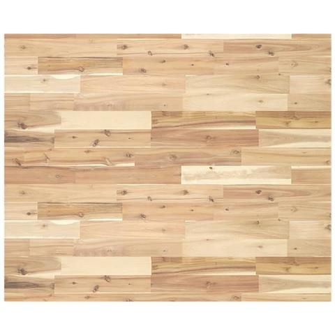 Piano Tavolo Rettangolare 100x80x4cm Legno Massello Di Acacia - Foto 2