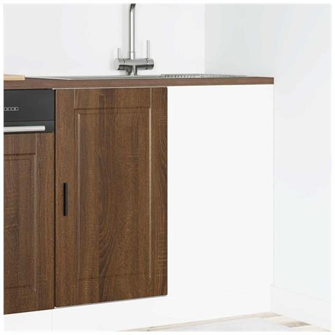 Base Da Cucina Porto Rovere Marrone In Legno Multistrato - Foto 3