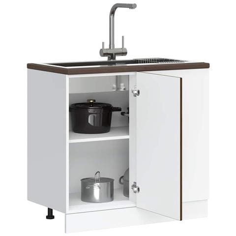 Base Da Cucina Porto Rovere Marrone In Legno Multistrato - Foto 1