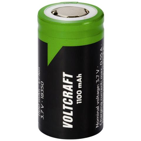 Batteria Ricaricabile 18350 Litio 3.7V 1100mAh - Foto 1