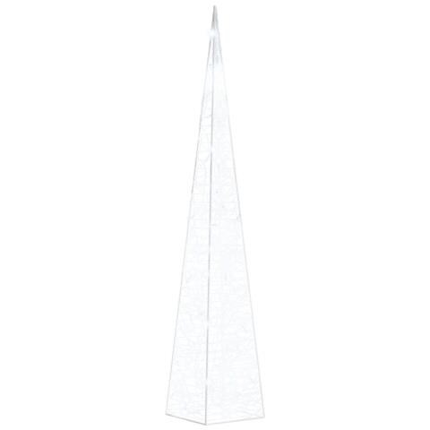 Lusso Casadino -  Cono Di Luce Led Acrilico Decorativo Bianco Freddo 90 Cm - Foto 1