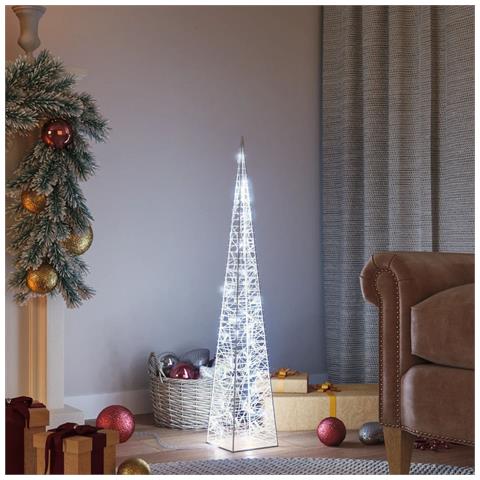Lusso Casadino -  Cono Di Luce Led Acrilico Decorativo Bianco Freddo 90 Cm - Foto 8