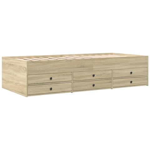 Divano Letto Con Cassetti Senza Materasso 90x190 Cm - Foto 2