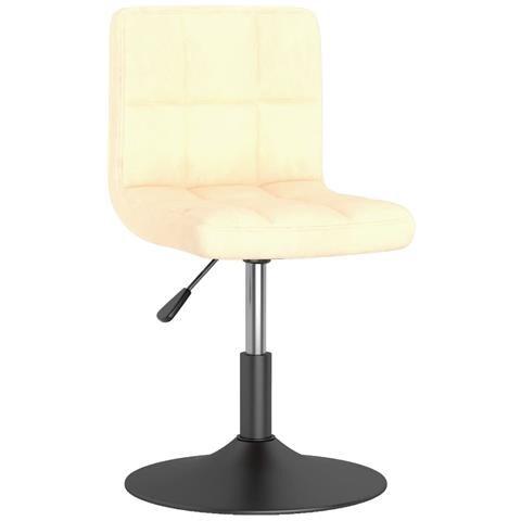 Sedie Da Pranzo Girevoli 2 Pz Crema In Velluto - Foto 2