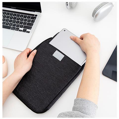 Elegante Custodia Organizer Digitale 2 In 1 Per Ipad E Accessori Black - Foto 7