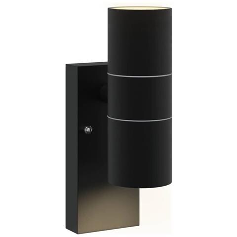 Lampada da Parete Esterno Nera Acciaio Inossidabile IP44 - Foto 9