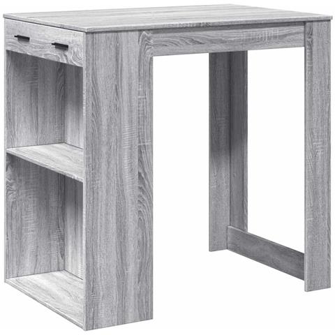 Tavolo da Bar Grigio Sonoma 102x70x103,5 cm in Truciolato - Foto 1