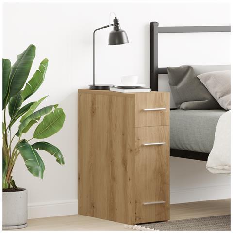 Armadio da farmacia  in rovere artigianale 20x45,5x60 cm in legno ingegnerizzato - Foto 2