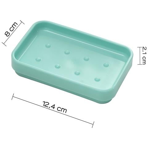 Portasapone D'appoggio In Plastica Riciclata 6398 Serie Seventy Acquamarina - Foto 2