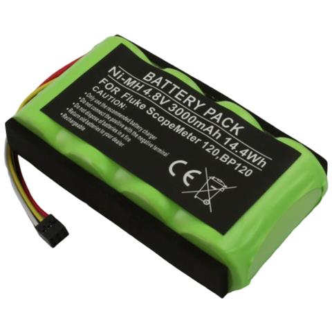 Batteria Per Oscilloscopio Fluke Scopemeter 120 / 123 / 123s Ni-mh 4,8v 3000mah - Foto 1