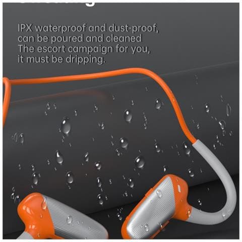 Auricolari Bluetooth Sportivi Ad Orecchio Aperto Per Corsa - Audio Hifi, Cancellazione Del Rumore Enc, Ipx4 Orange - Foto 2