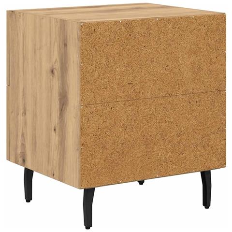 Armadio da Notte 2 pcs rovere artigianale 40 x 35 x 47,5 cm - Foto 9
