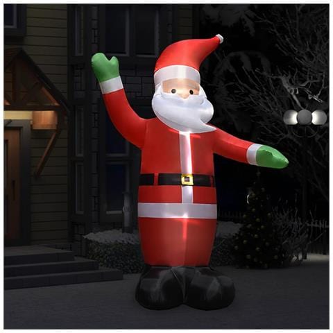Lusso Casadino - Babbo Natale Gonfiabile Decorazione Natalizia Con Led Ip44 3 M - Foto 8