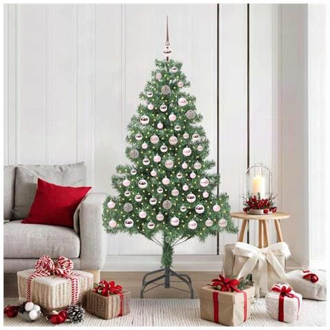 Albero di Natale con 300 LED con supporto Verde 180 cm PVC - Foto 2
