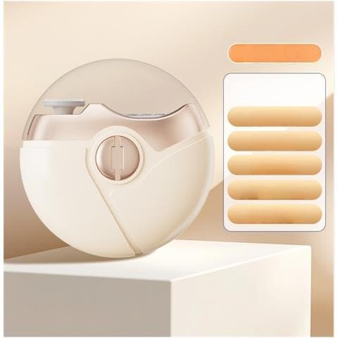 Tagliaunghie E Levigatrice Elettrica 3-in-1: Sicuro, Automatico Con Luce Led Beige - Foto 3