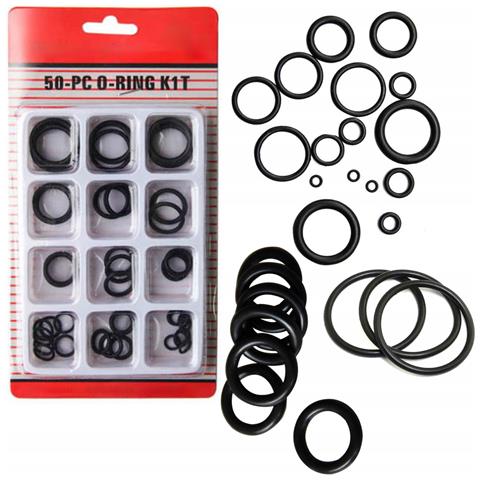 Set Di Guarnizioni O-ring 5-20mm 50 Pezzi - Gomma Resistente A Oli E Sostanze Chimiche | Dimensioni Varie | Uso Meccanico E Industriale - Foto 1