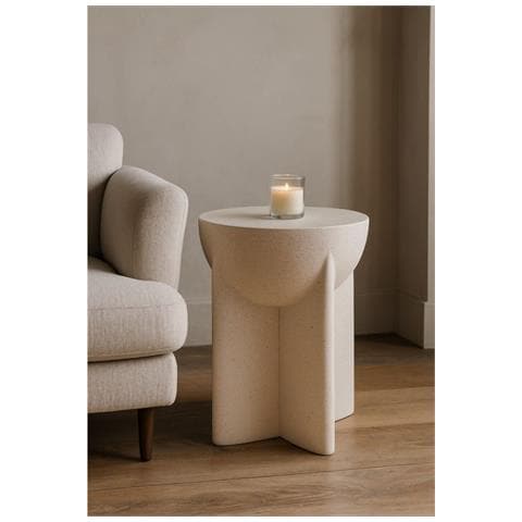 Tavolino Vkh1076-beige-mgo-33,5x33,5x48,5 Cm - Foto 8