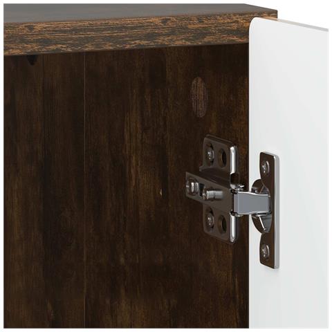 Armadio da Notte 2 pcs Rovere Fumo 43 x 34,5 x 47 cm - Foto 9