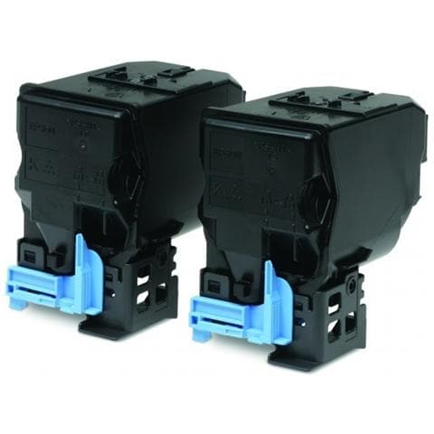 C13S050594 Toner Originale Nero per AcuLaser C3900N Capacità 6000 Pagine Confezione 2 pezzi - Foto 2