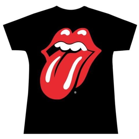 Rolling Stones (The) - Classic Tongue Black (T-Shirt Donna Tg. S) - Foto 1