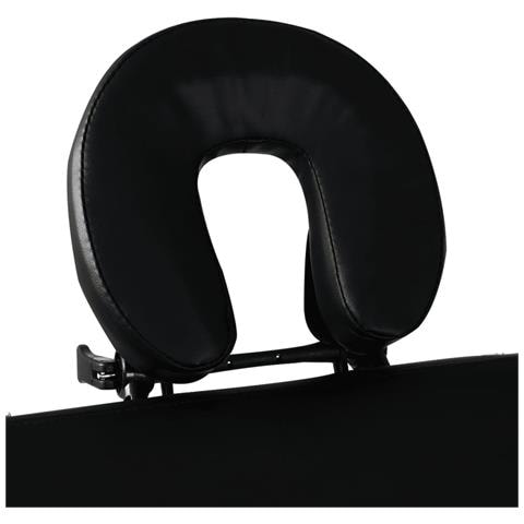 Lettino Pieghevole Da Massaggio Nero 3 Zone Con Telaio Alluminio - Foto 2