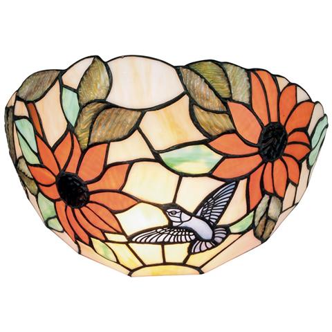I-DAFNE-AP - Applique classica con decorazioni floreali 60 watt E27 - Foto 2