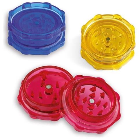 Grinder Per Tabacco Gimmy In Plastica 2 Parti Con Calamita 5cm - Foto 1