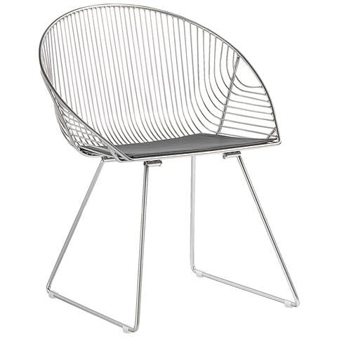 Set Da 2 Sedie Moderne In Acciaio Argento Aurora - Foto 35