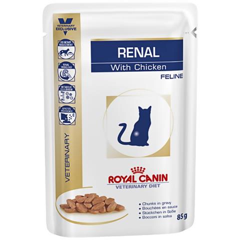 Renal With Chicken - Umido Gatto Problemi Renali 12 Bustine Da Gr. 85 - Foto 2