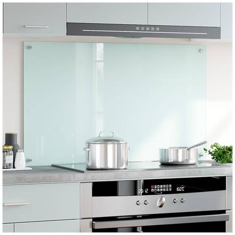 Paraschizzi Per Cucina Bianco 100x60 Cm In Vetro Temperato - Foto 2