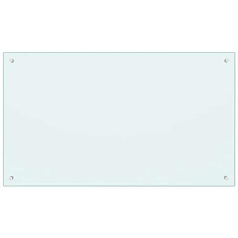 Paraschizzi Per Cucina Bianco 100x60 Cm In Vetro Temperato - Foto 1