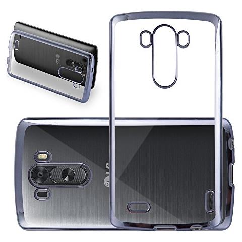 Custodia Compatibile Con Lg G3 In Nero Cromato - Coperchio Protettivo In Silicone Tpu Flessibile - Foto 1