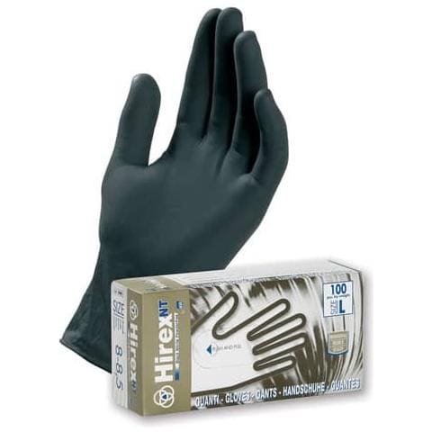 Guanto Monouso Ambidestro In Nitrile Nero M Conf. Da 100 - Esbn / media - Foto 1