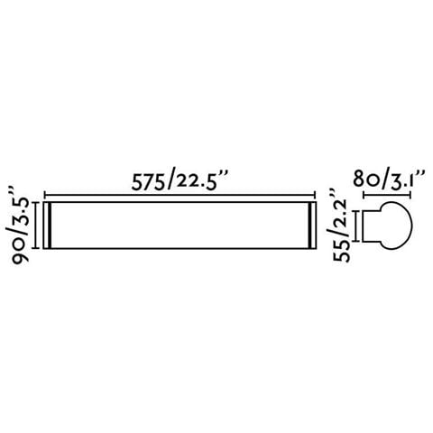 Applique Led Da Bagno 18w 2700k Ip44 - Foto 2